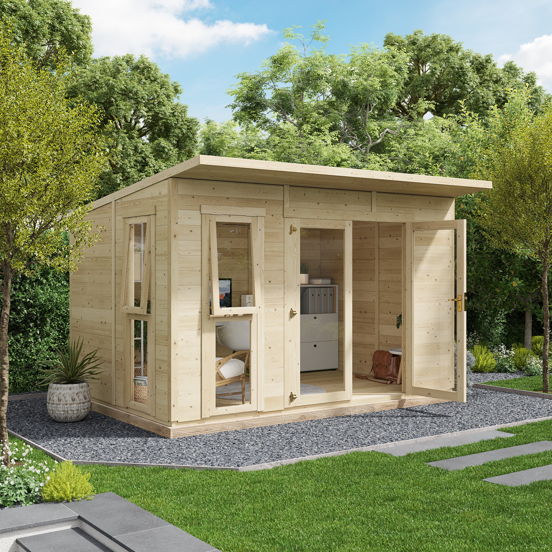 BillyOh Canvas Insulated Building - 12ft x 8ft (3.5x2.5m) (Extra Window)