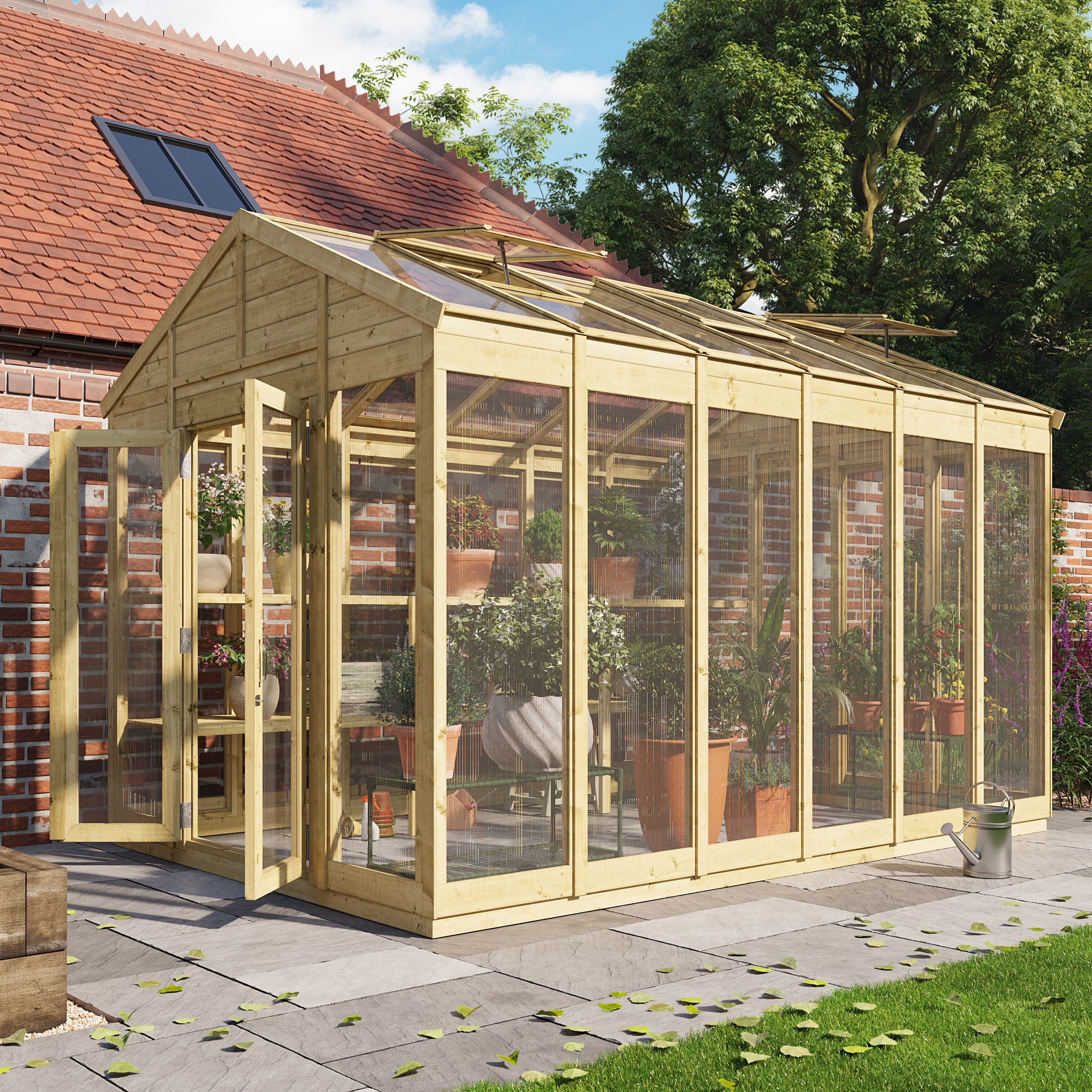 BillyOh Switch Apex Wooden Greenhouse - 12x8 BillyOh Switch Apex Wooden Greenhouse - 12x8