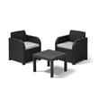 Keter Rattan Allibert Atlanta Balcony Bistro Garden Set